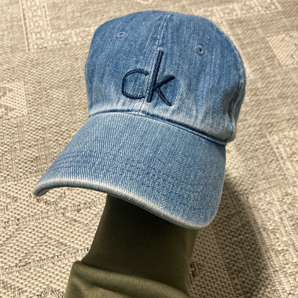Calvin Klein adjustable denim hat baseball cap